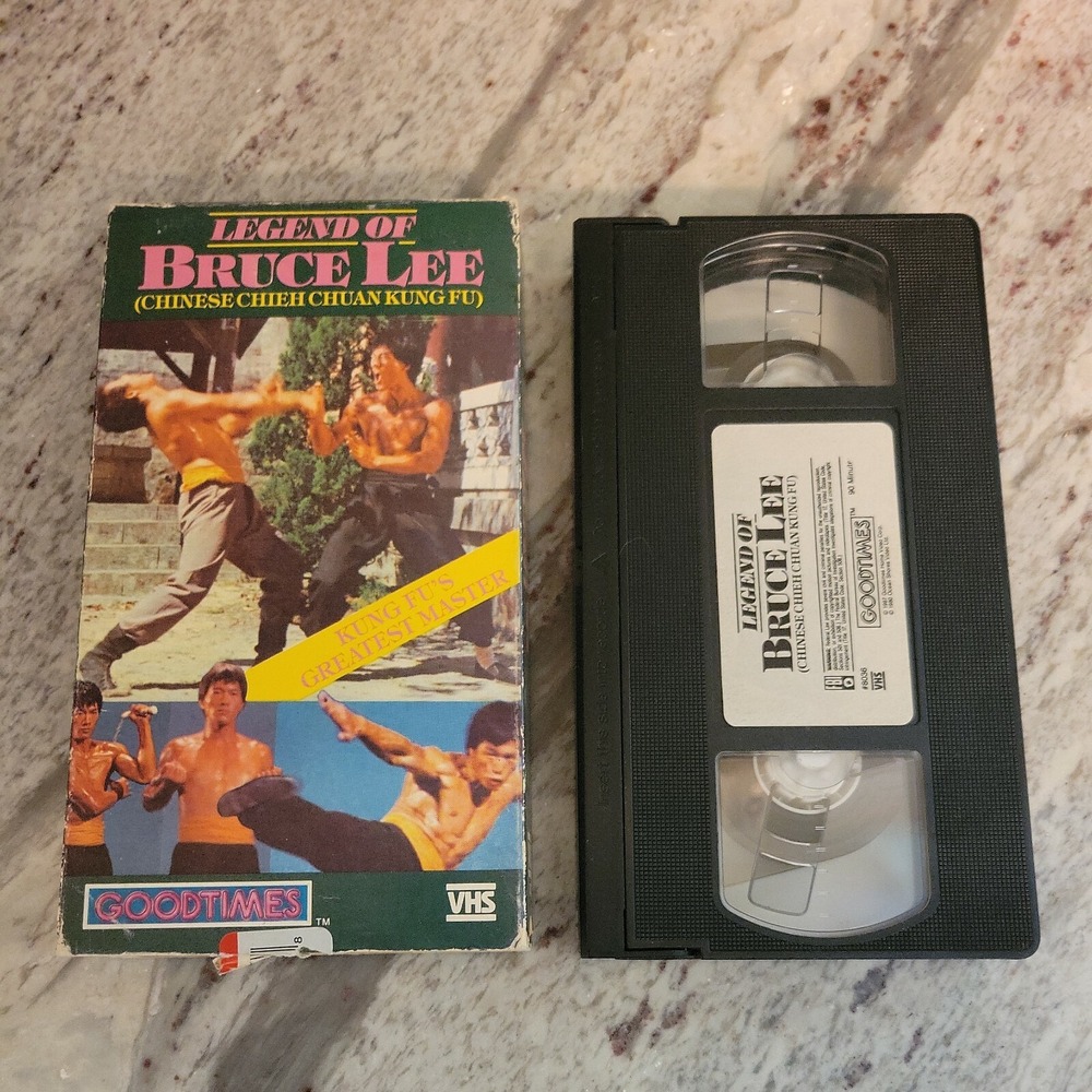 The Legend of Bruce Lee VHS Video Tape Goodtimes 1987 Kung Fu Action Movie